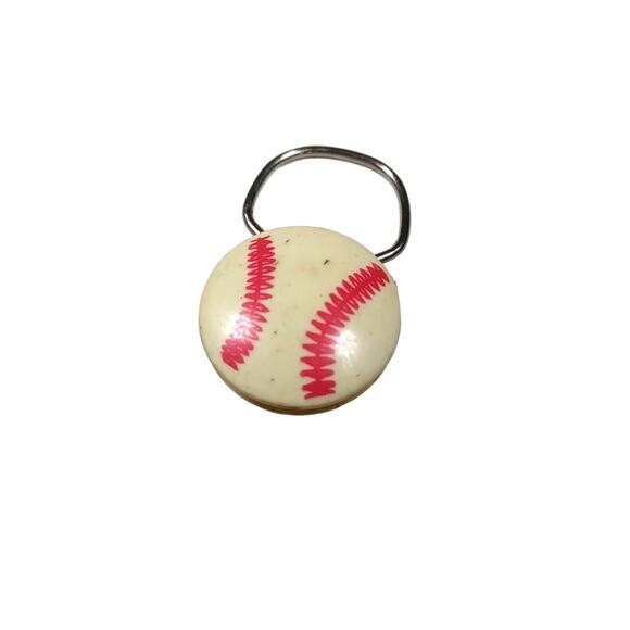 Vintage Cardinal Baseball Keychain Keyring Flaw - Picture 4 of 4